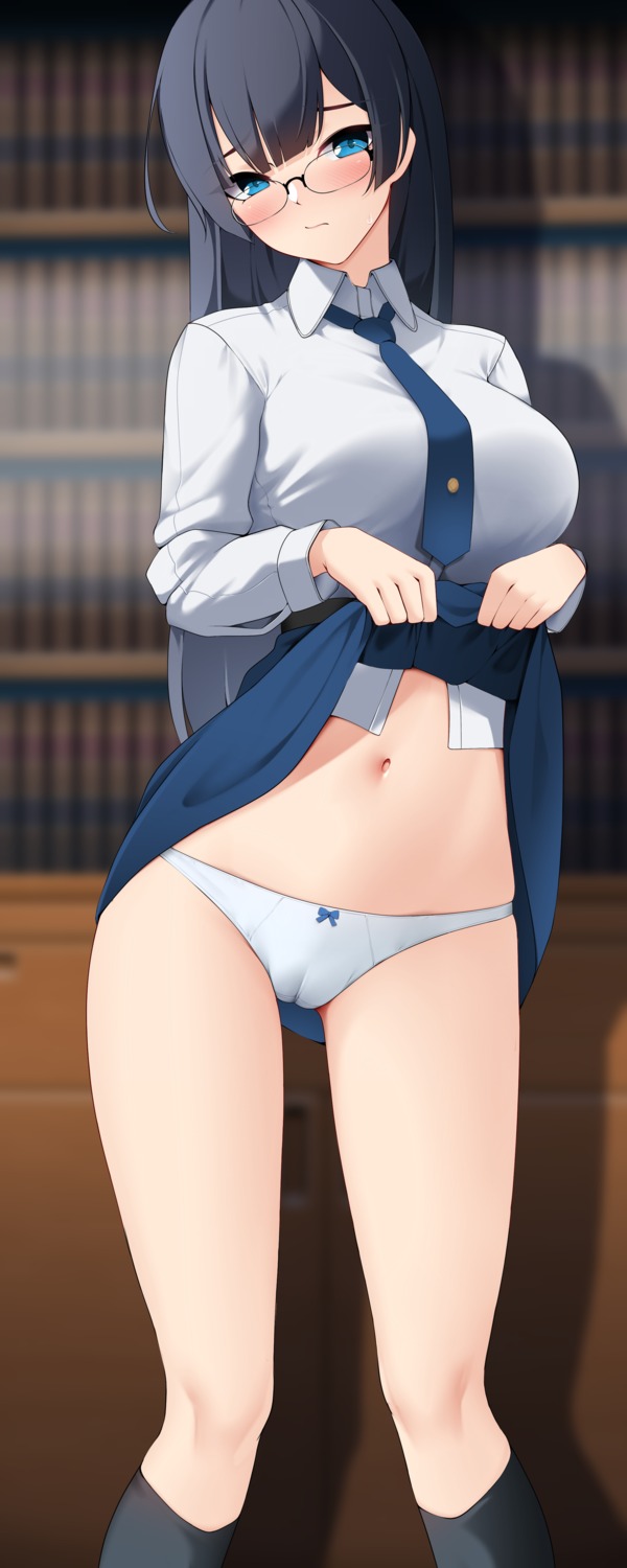 cameltoe megane pantsu seifuku skirt_lift z.taiga