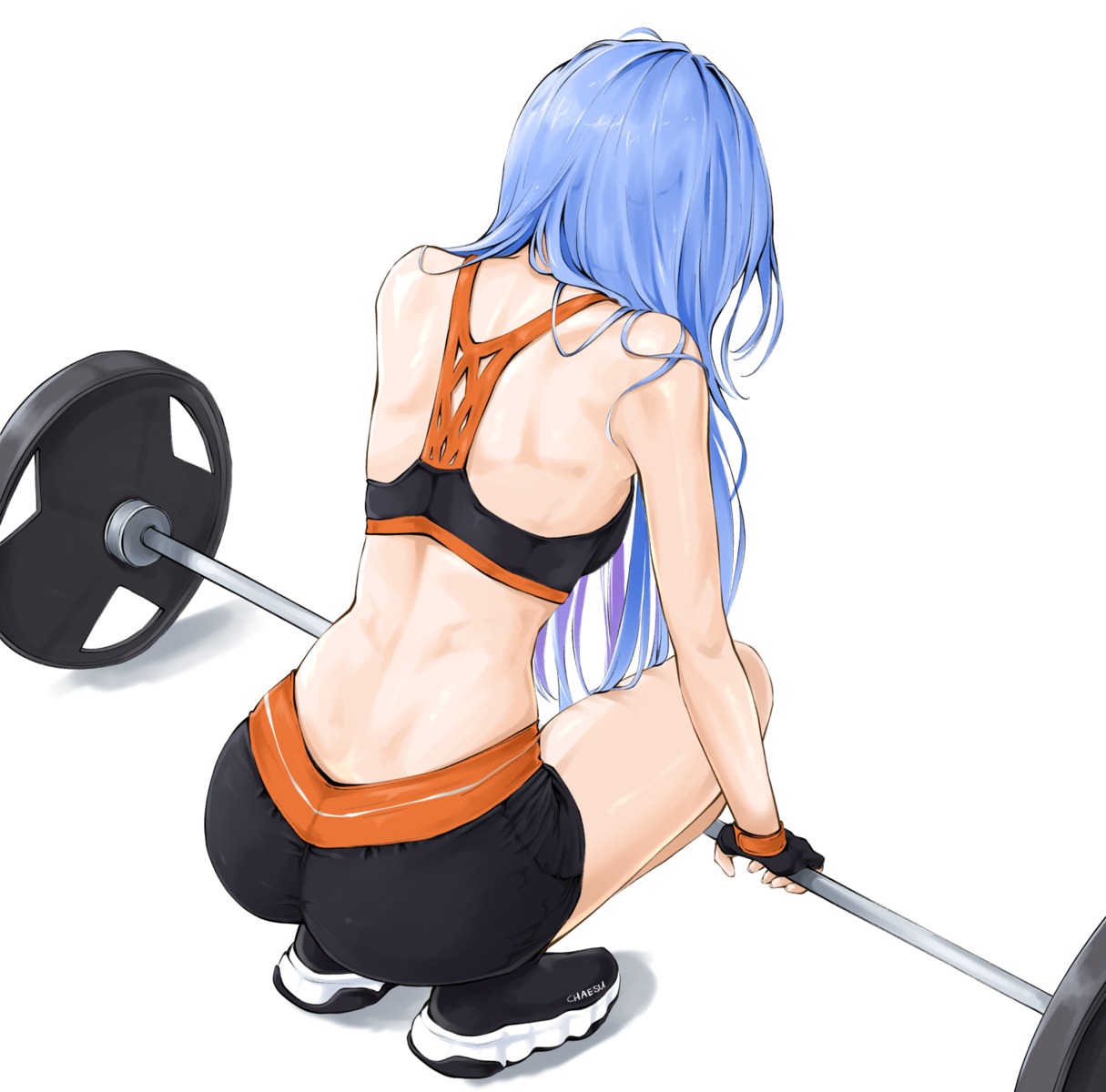 ass bra chaesu gym_uniform minah_(chaesu)