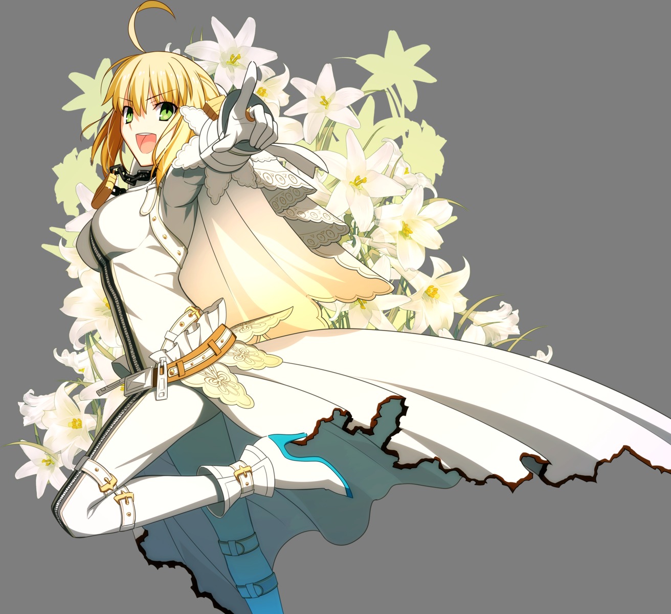 bodysuit fate/extra fate/extra_ccc fate/stay_night saber_bride saber_extra takeuchi_takashi transparent_png type-moon