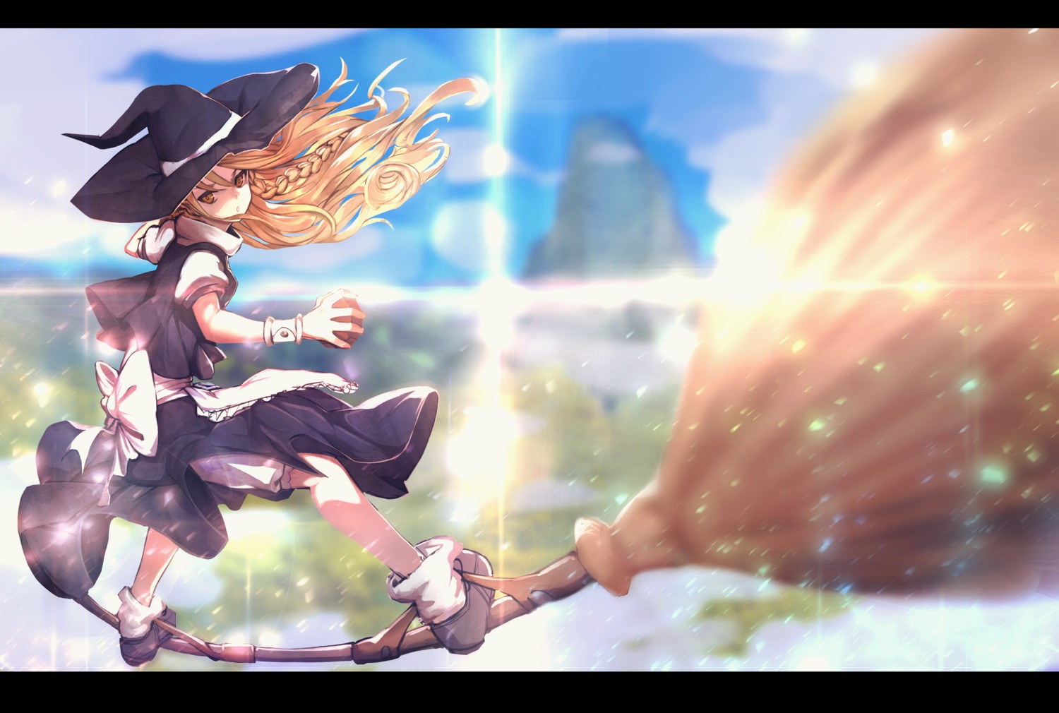 bloomers fixro2n kirisame_marisa touhou witch