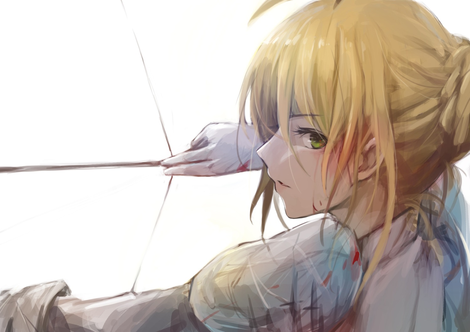 armor blood fate/stay_night laobai saber weapon