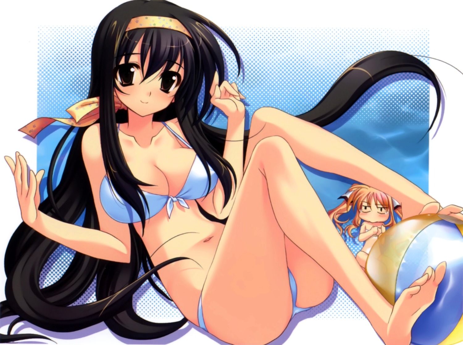 bikini cleavage feet fizz kanna lydie_de_le_fehver miwa_fuduki sakura_tale swimsuits