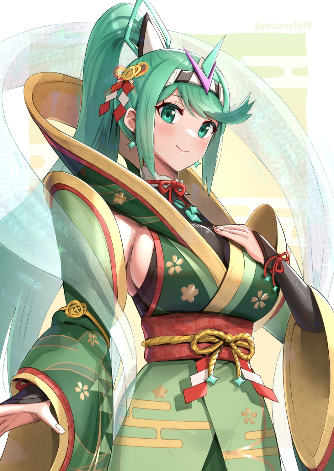 gonzarez japanese_clothes pneuma_(xenoblade_2) xenoblade xenoblade_chronicles_2