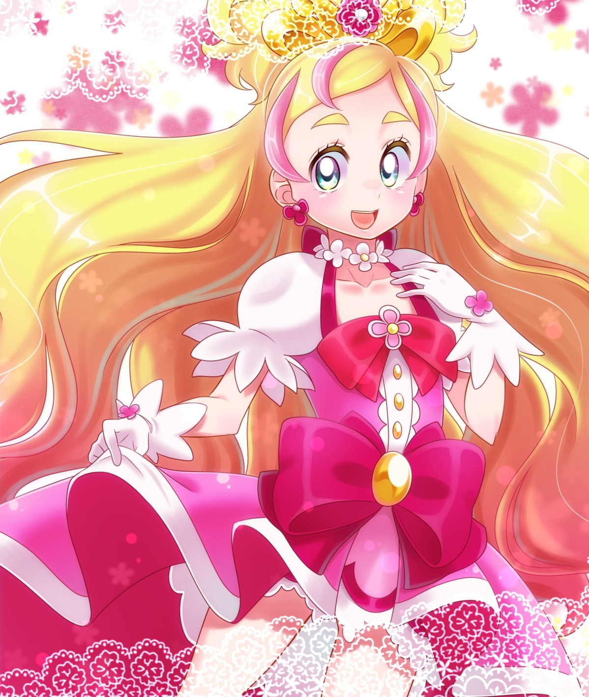 dress go!_princess_precure haruno_haruka precure skirt_lift yupiteru