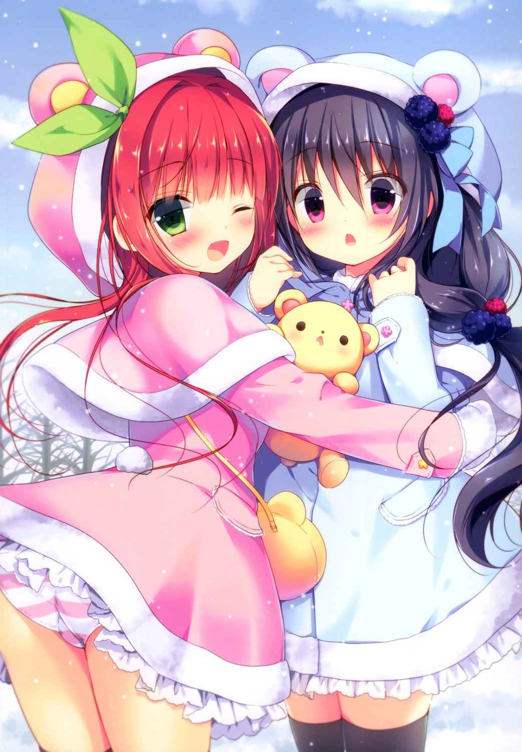 ass blackberry-chan canvas+garden dress miyasaka_miyu pantsu ringo-chan shimapan thighhighs