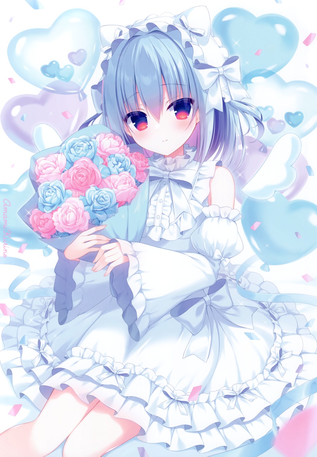 amami_kurine animal_ears dress haconect hasune hasuneya lolita_fashion nekomimi wings