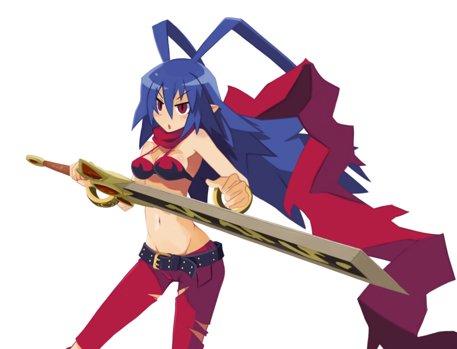 bikini_top disgaea disgaea_d2 genderswap laharl-chan sai_(bankoru) swimsuits