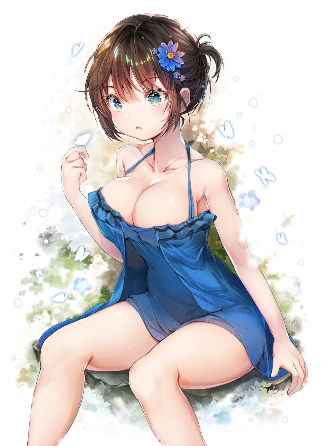 dress hiromaster_sinta_jh no_bra summer_dress