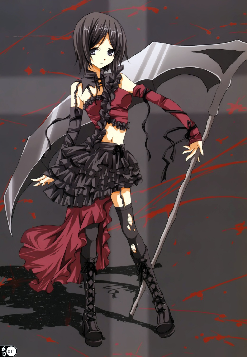 gothic_lolita lolita_fashion stockings thighhighs torn_clothes yukiwo