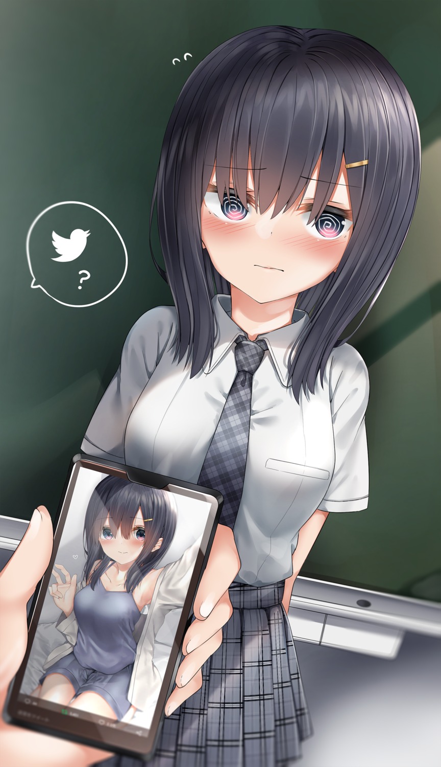 neku_(neku_draw) seifuku selfie