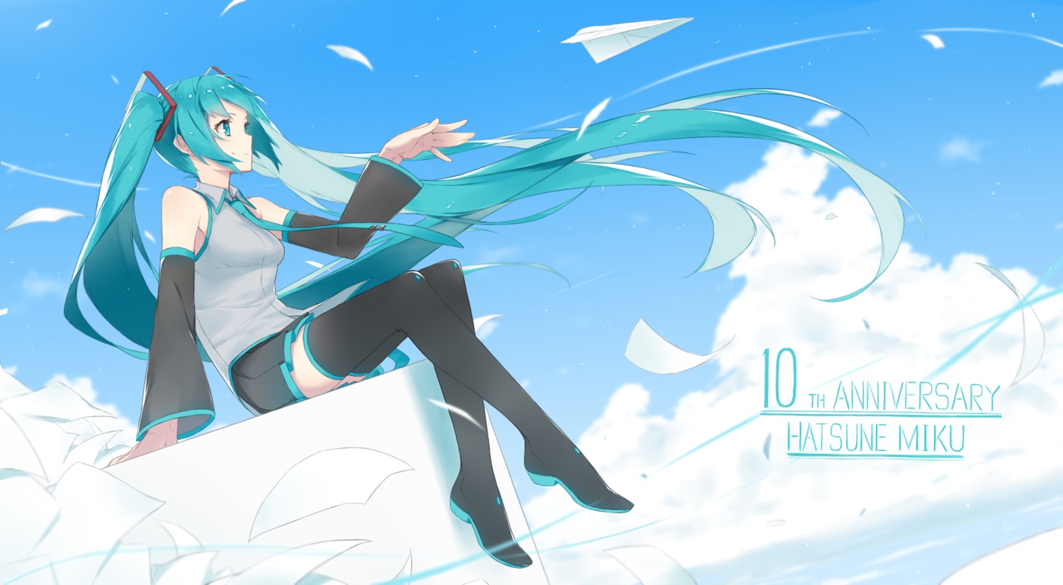 fhang hatsune_miku heels thighhighs vocaloid