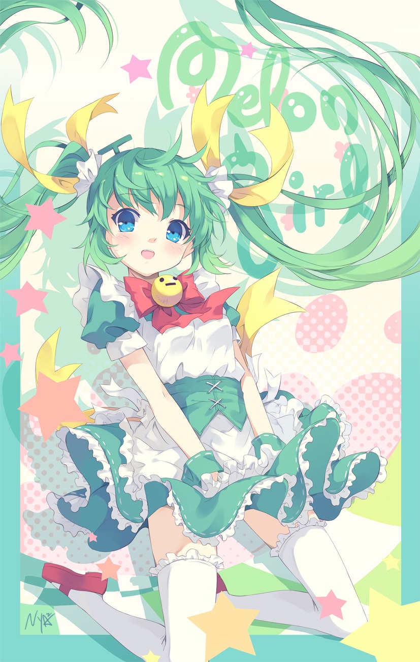 dress melon-chan melonbooks nyanya thighhighs