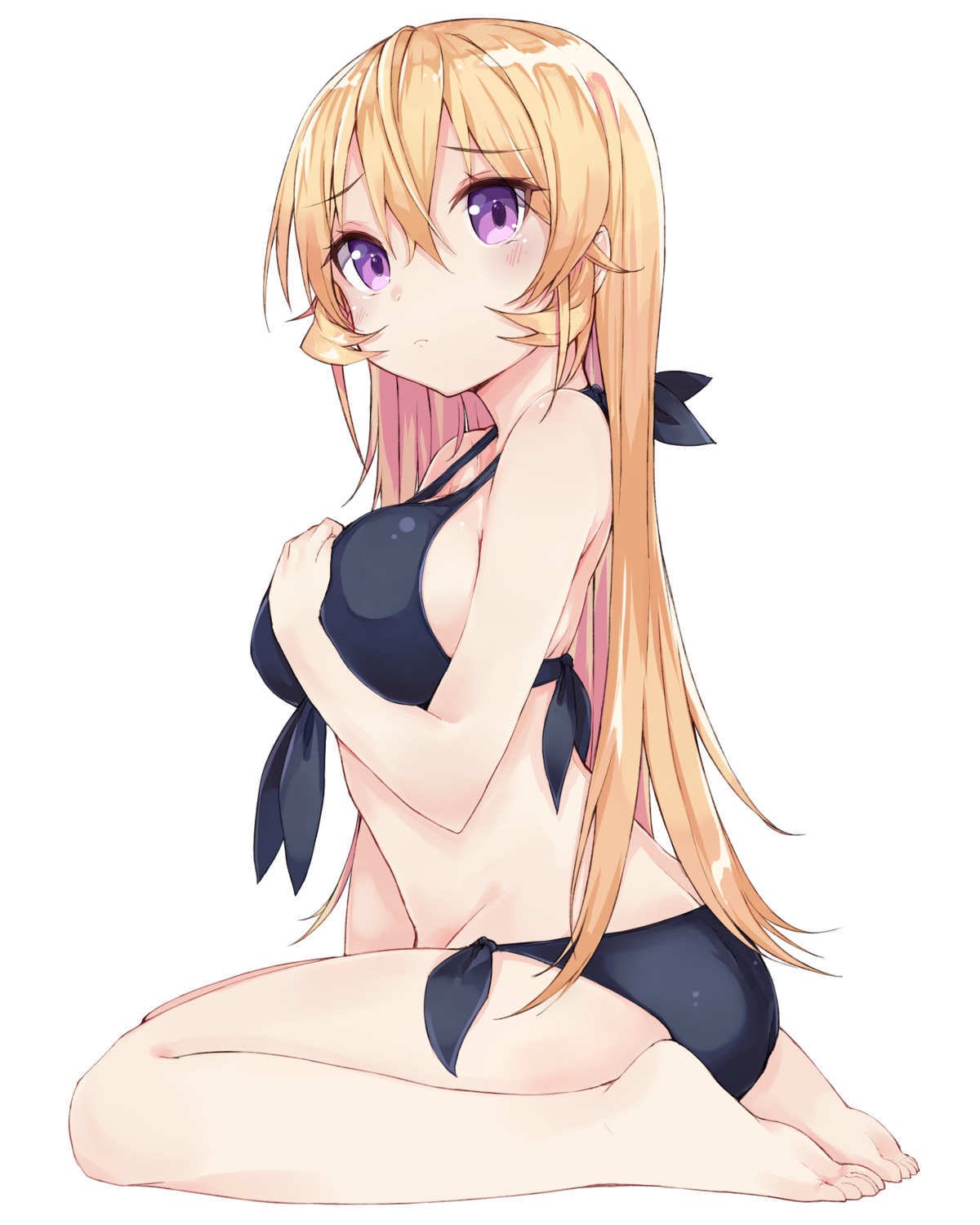 bikini breast_hold feet kou_mashiro nakiri_erina shokugeki_no_soma swimsuits