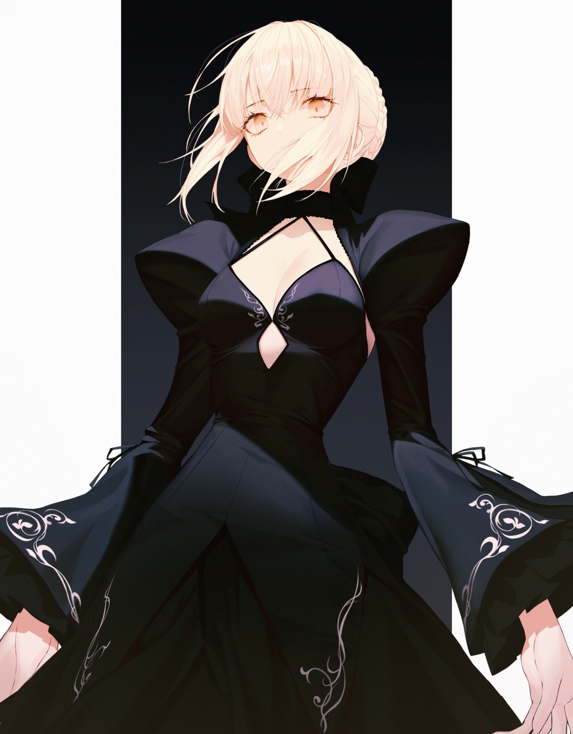 cleavage dress fate/grand_order pro-p saber saber_alter