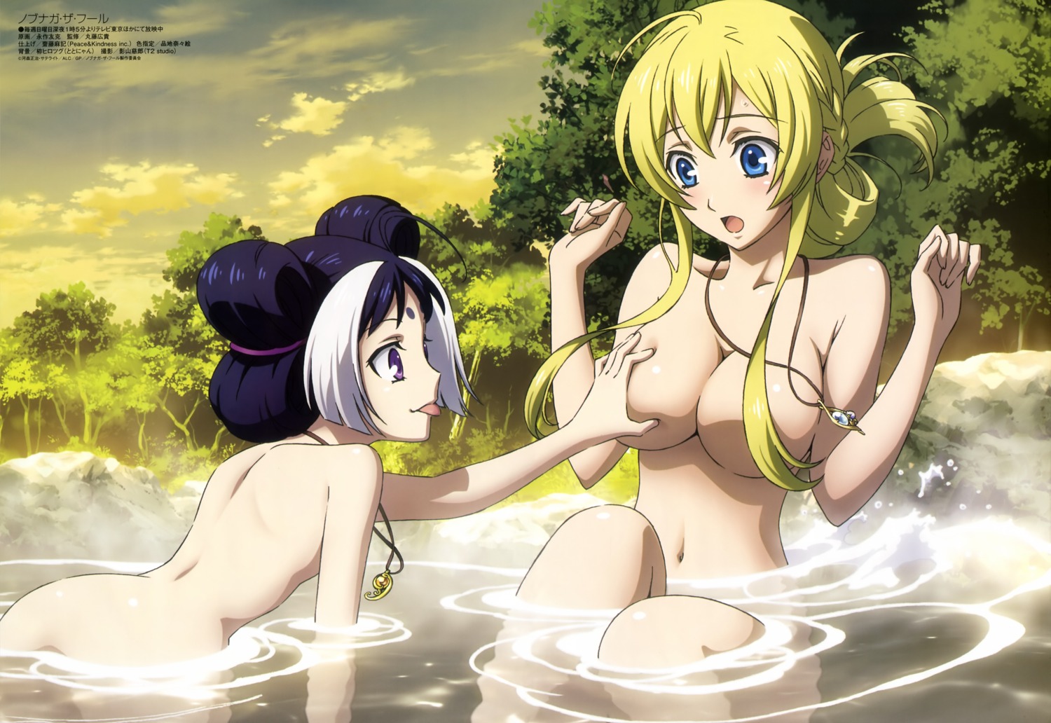 breast_grab himiko himiko_(nobunaga_the_fool) jeanne_d'arc jeanne_kaguya_d'arc loli nagasaku_tomokatsu naked nobunaga_the_fool onsen yuri