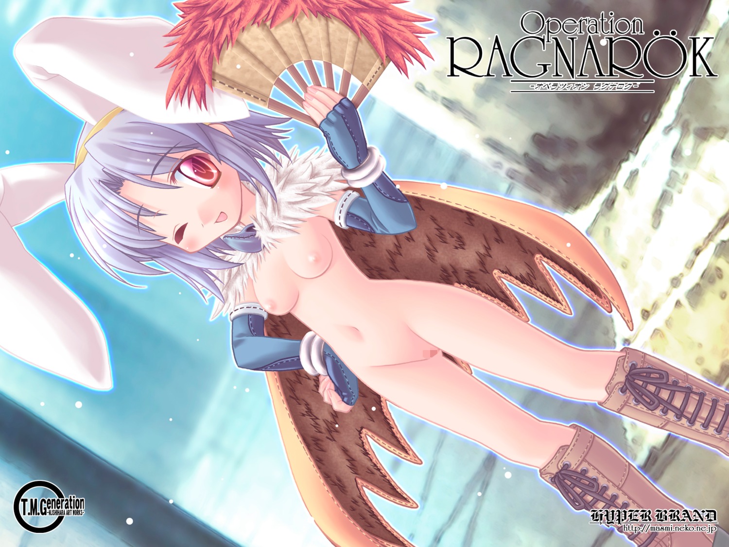 animal_ears bunny_ears censored ishihara_masumi loli naked nipples ragnarok_online wallpaper