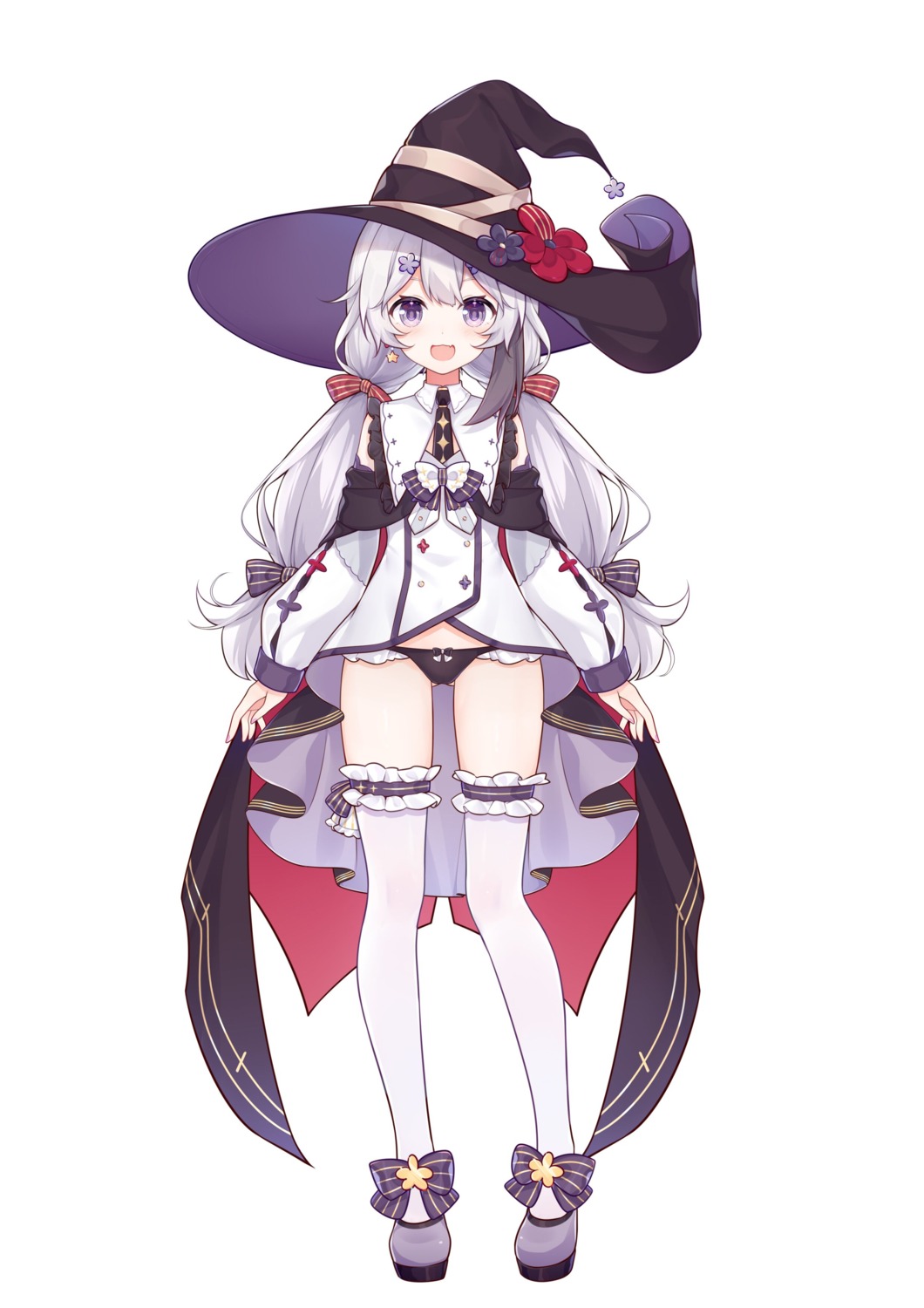 eta garter pantsu thighhighs witch