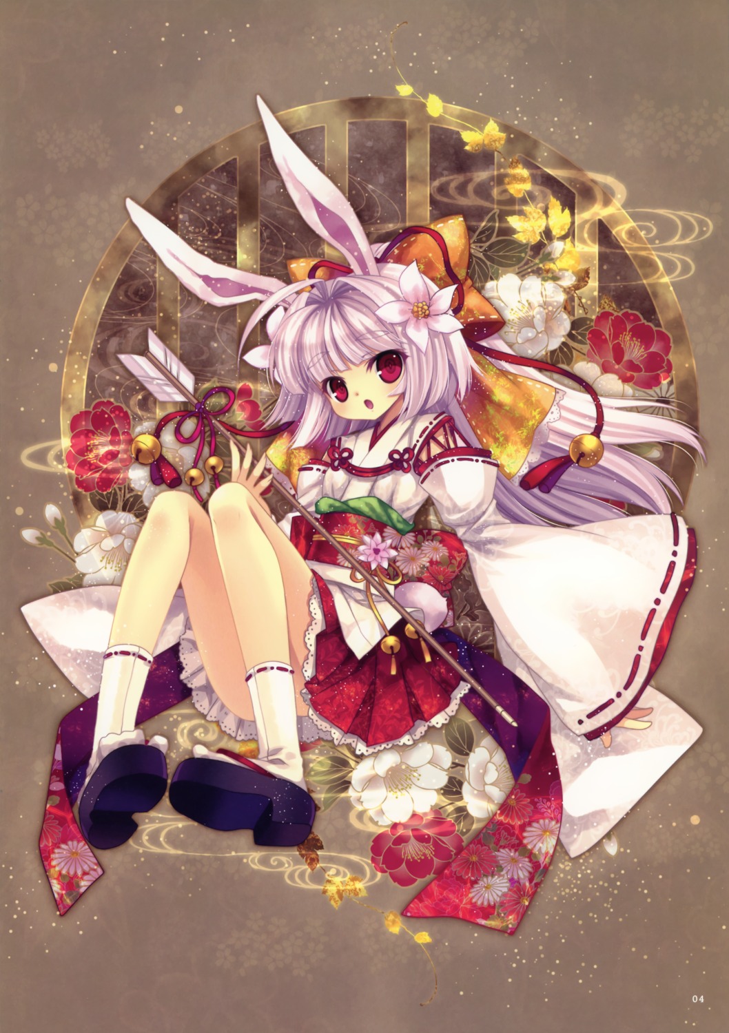 animal_ears bunny_ears capura_lin eternal_phantasia miko