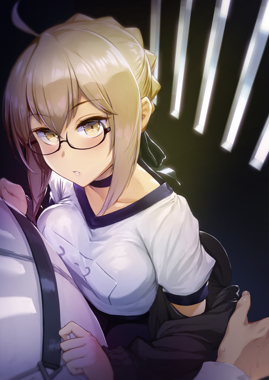 fate/grand_order gym_uniform heroine_x_alter megane nonderi