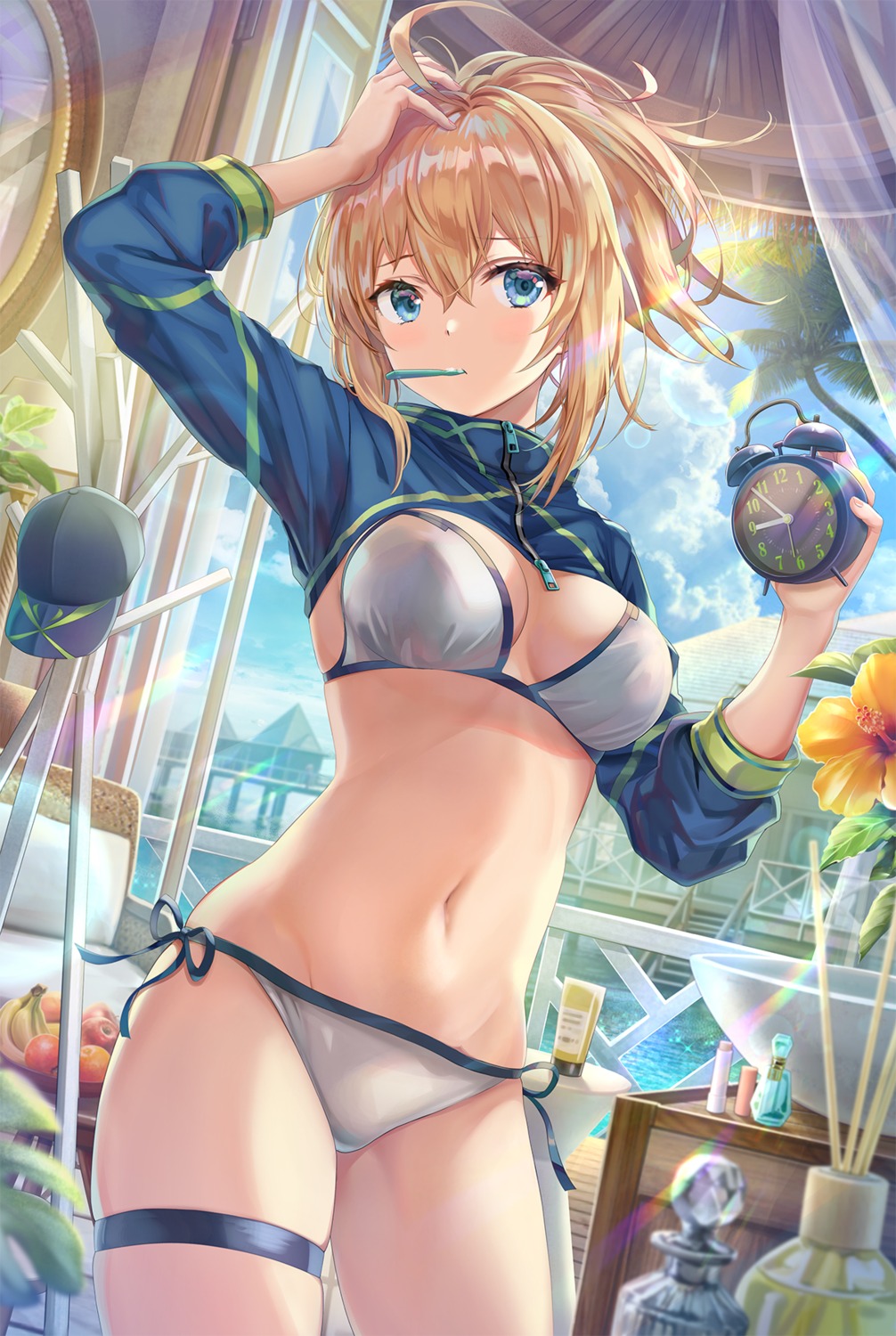 bikini fate/grand_order garter heroine_xx swimsuits torino_akua