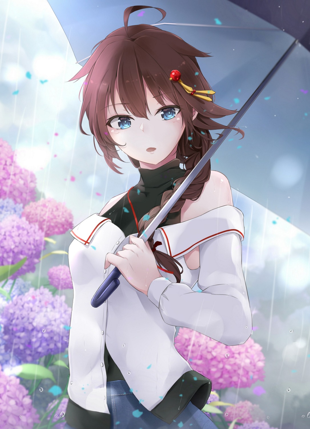 jenson_tw kantai_collection shigure_(kancolle) umbrella