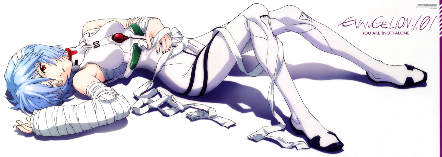 ayanami_rei bandages bodysuit neon_genesis_evangelion