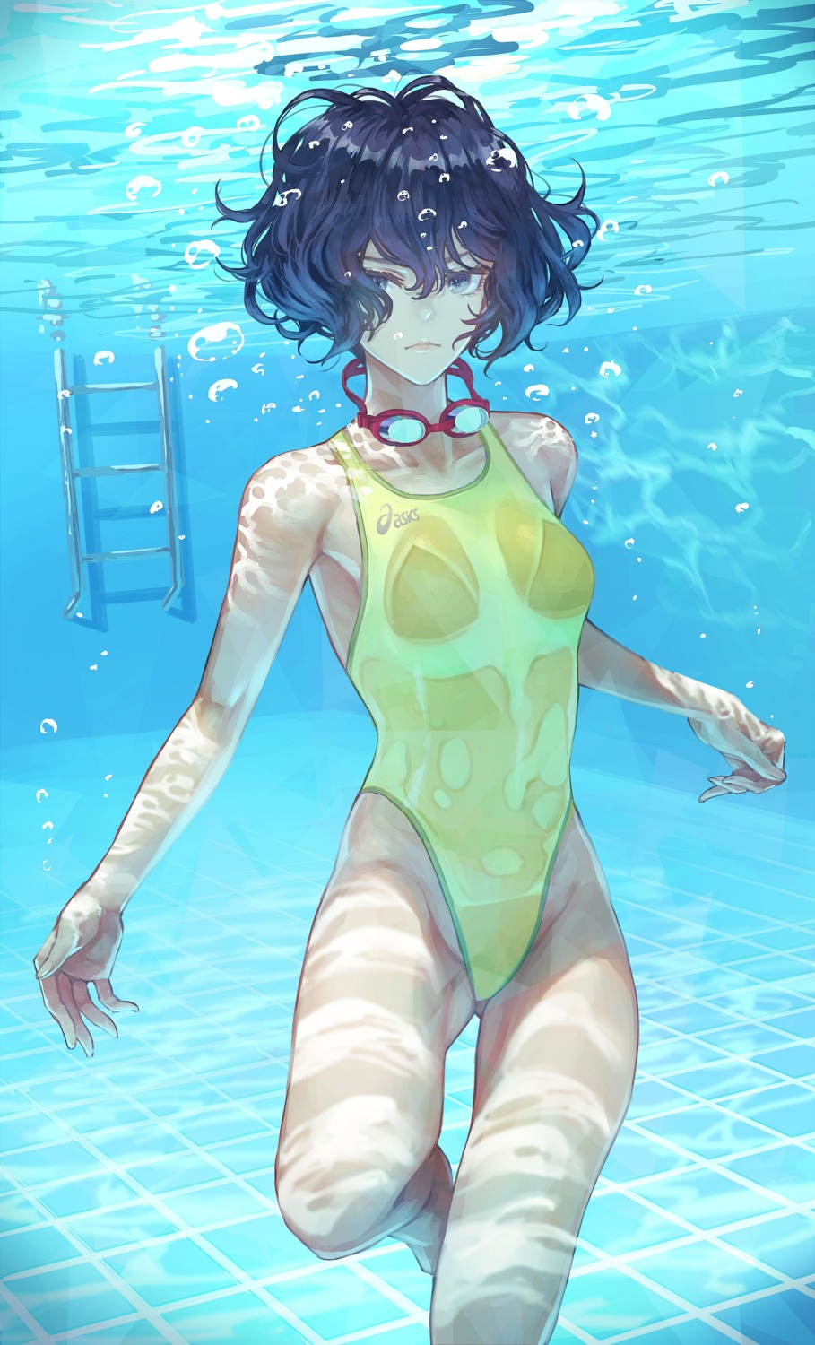 kaoming see_through swimsuits wet wet_clothes