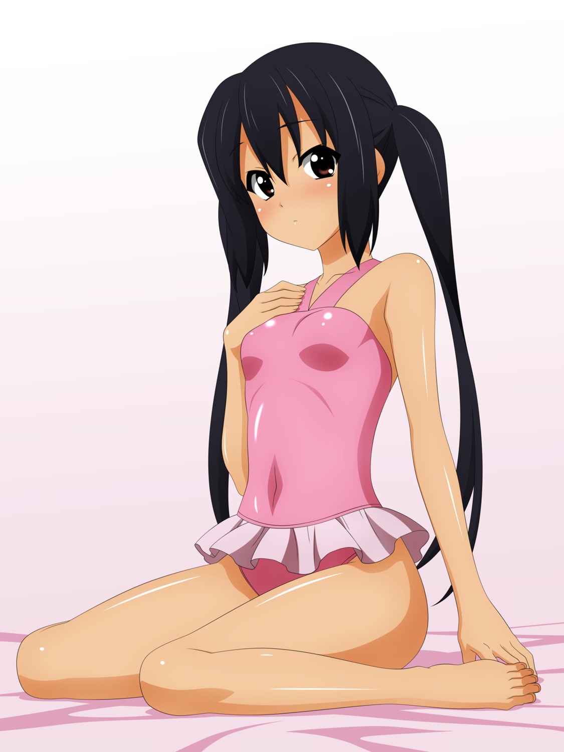 k-on! nakano_azusa over_drive swimsuits wave_ride