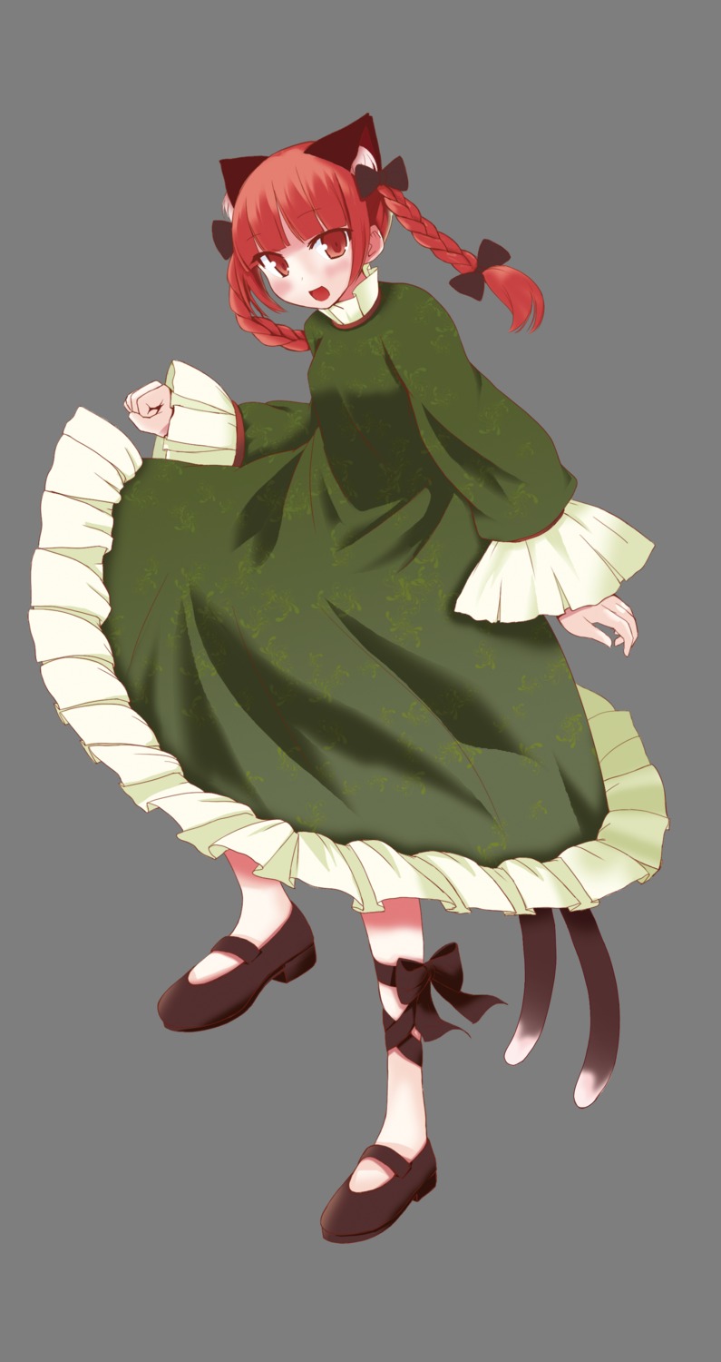 animal_ears kaenbyou_rin kamarara touhou transparent_png