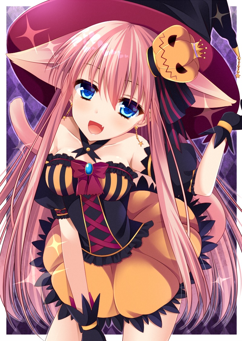 agekichi animal_ears halloween nekomimi tail