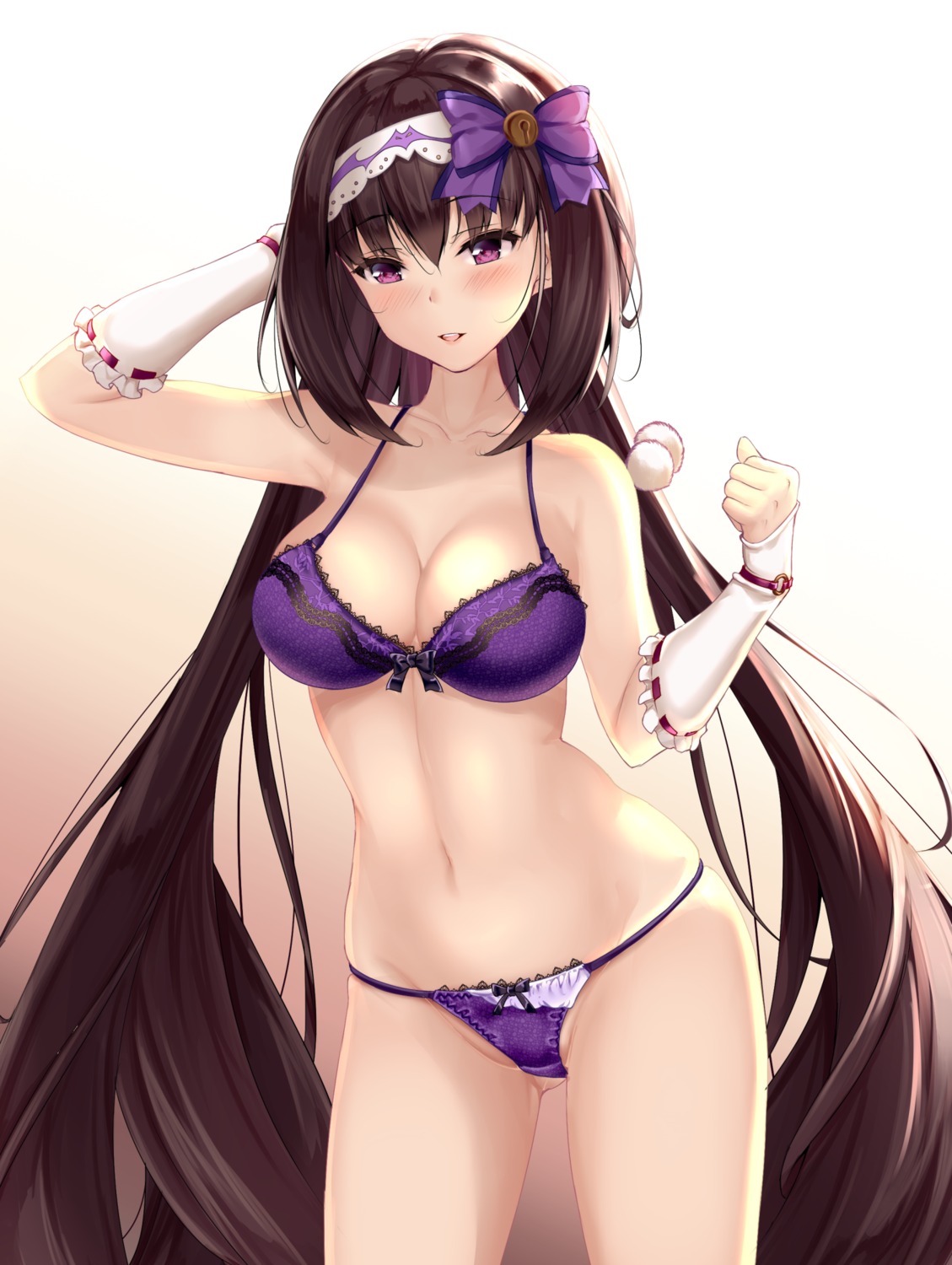 bra fate/grand_order fukuda_shuushi lingerie osakabe-hime_(fate/grand_order) pantsu