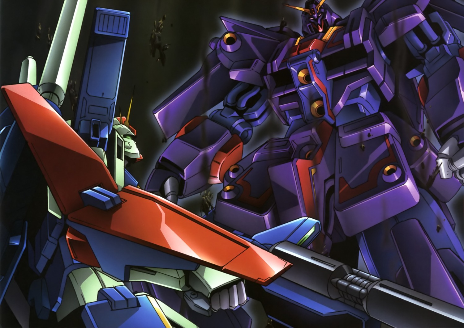 gundam gundam_zz mecha psyco_gundam_mark_ii zeta_gundam zz_gundam