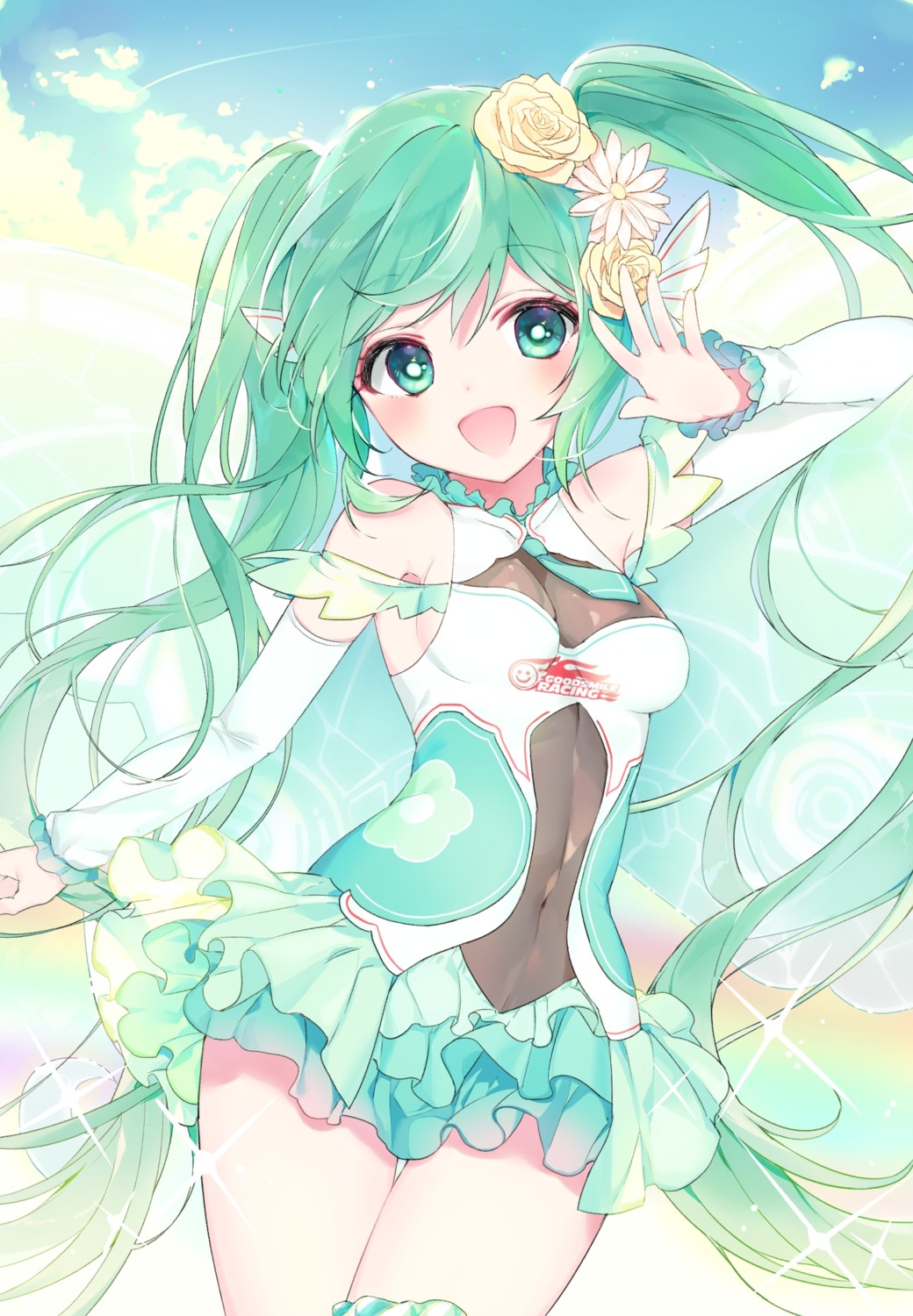 garter hatsune_miku neko_osssm vocaloid