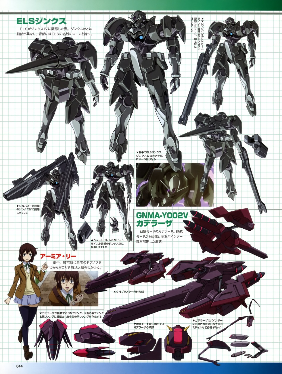 Gundam Gundam 00 Gundam 00 A Wakening Of The Trailblazer Amia Lee Gadelaza Character Design Els Gn Xiv Gun Mecha Seifuku Thighhighs Yande Re