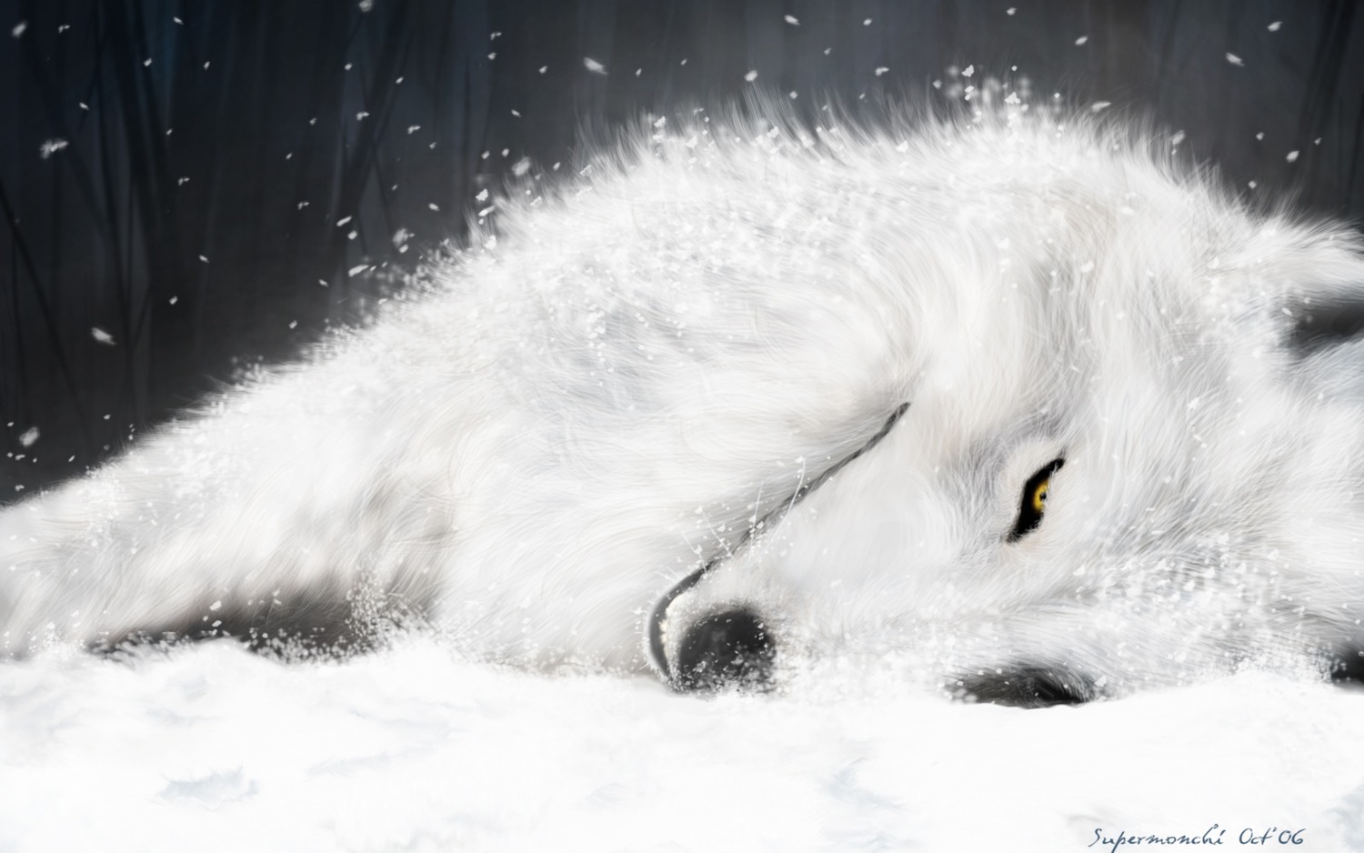 wallpaper wolf's_rain