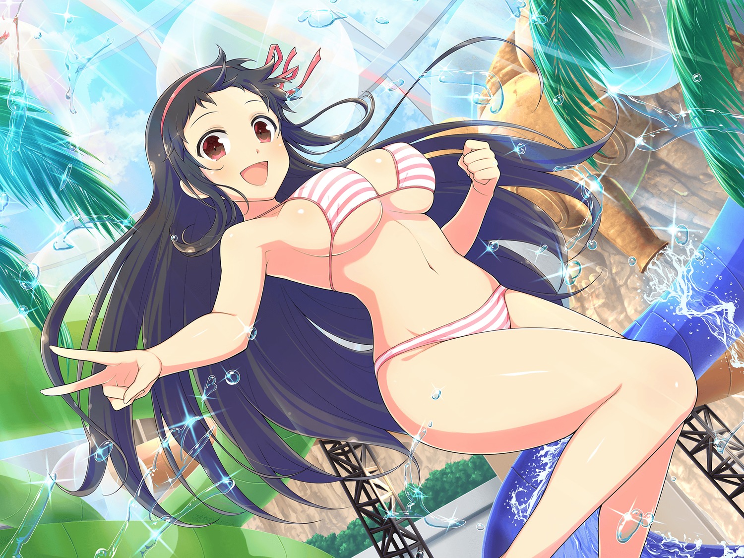ayame_(senran_kagura) bikini senran_kagura senran_kagura:_new_link swimsuits yaegashi_nan