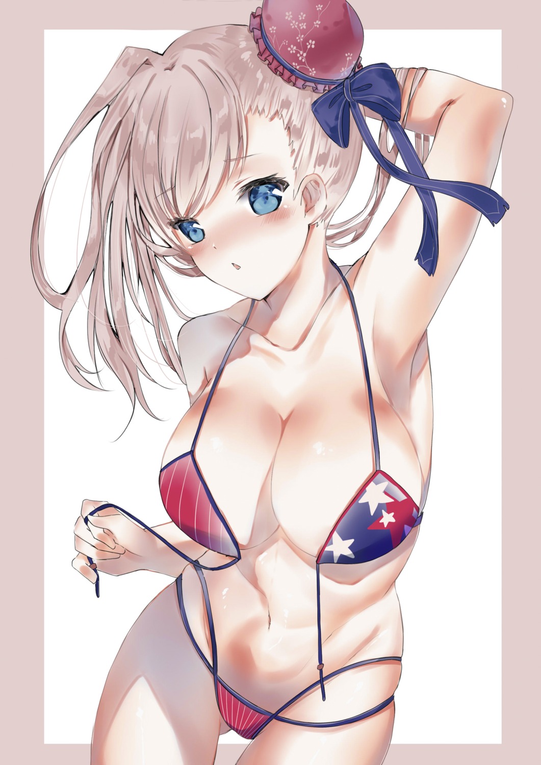 bikini fate/hollow_ataraxia fate/stay_night miyamoto_musashi_(fate/grand_order) swimsuits undressing yukineko1018