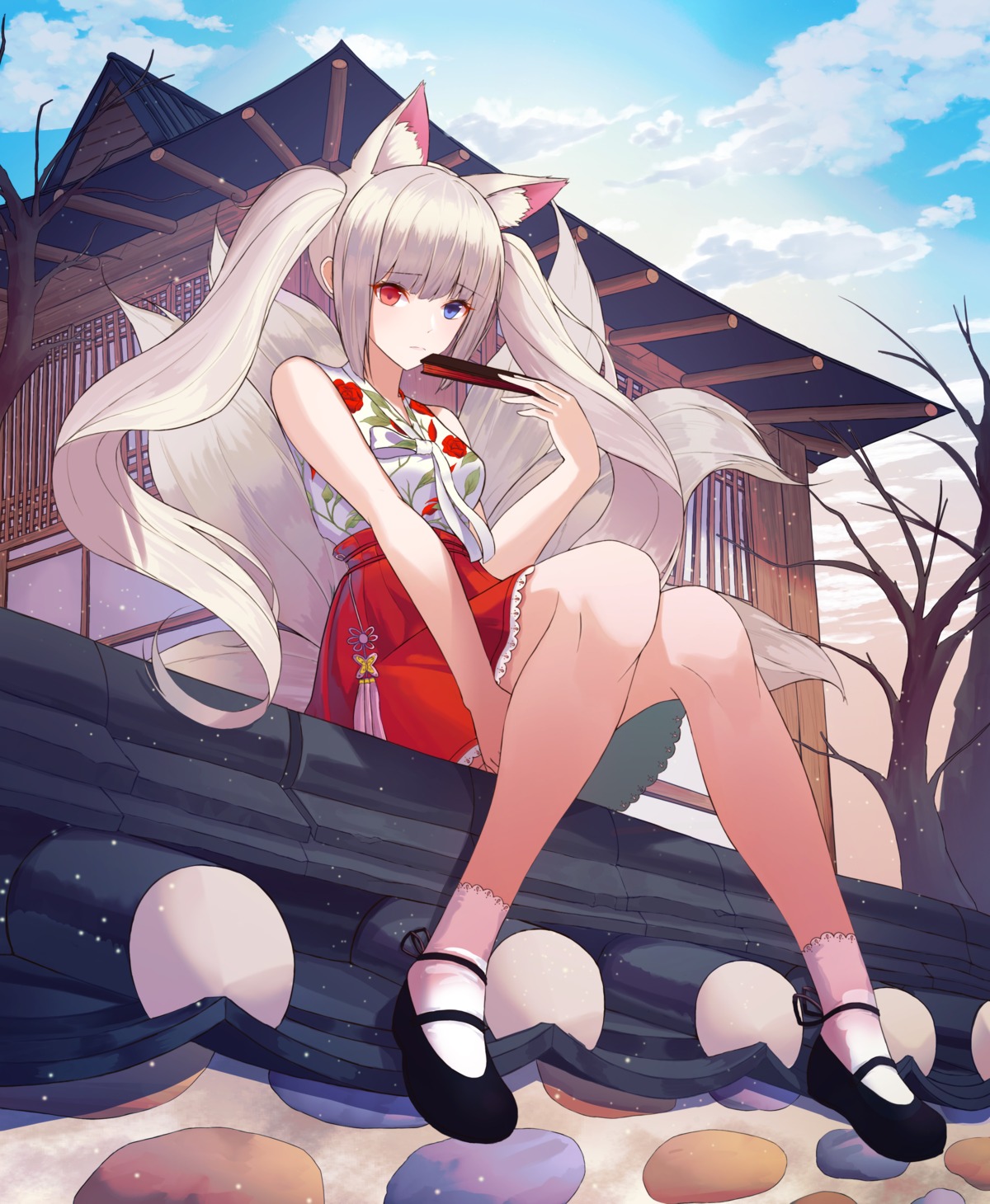 animal_ears heterochromia jayamon kitsune tail