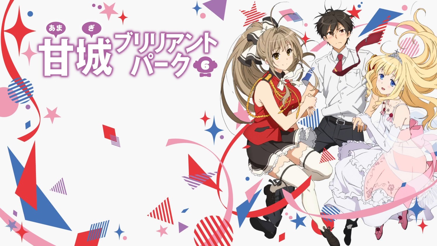 amagi_brilliant_park cap dress kanie_seiya latifah_fleuranza sento_isuzu tagme thighhighs uniform