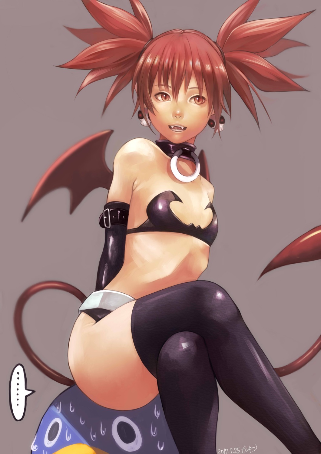 bikini_armor disgaea etna gankin prinny tail thighhighs wings