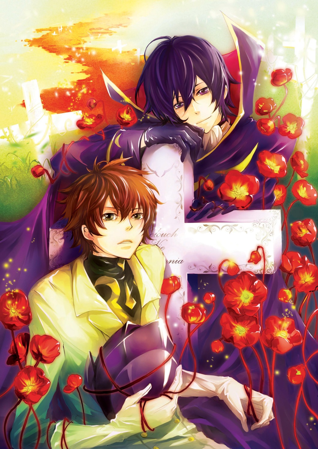 astro-g code_geass kururugi_suzaku lelouch_lamperouge male