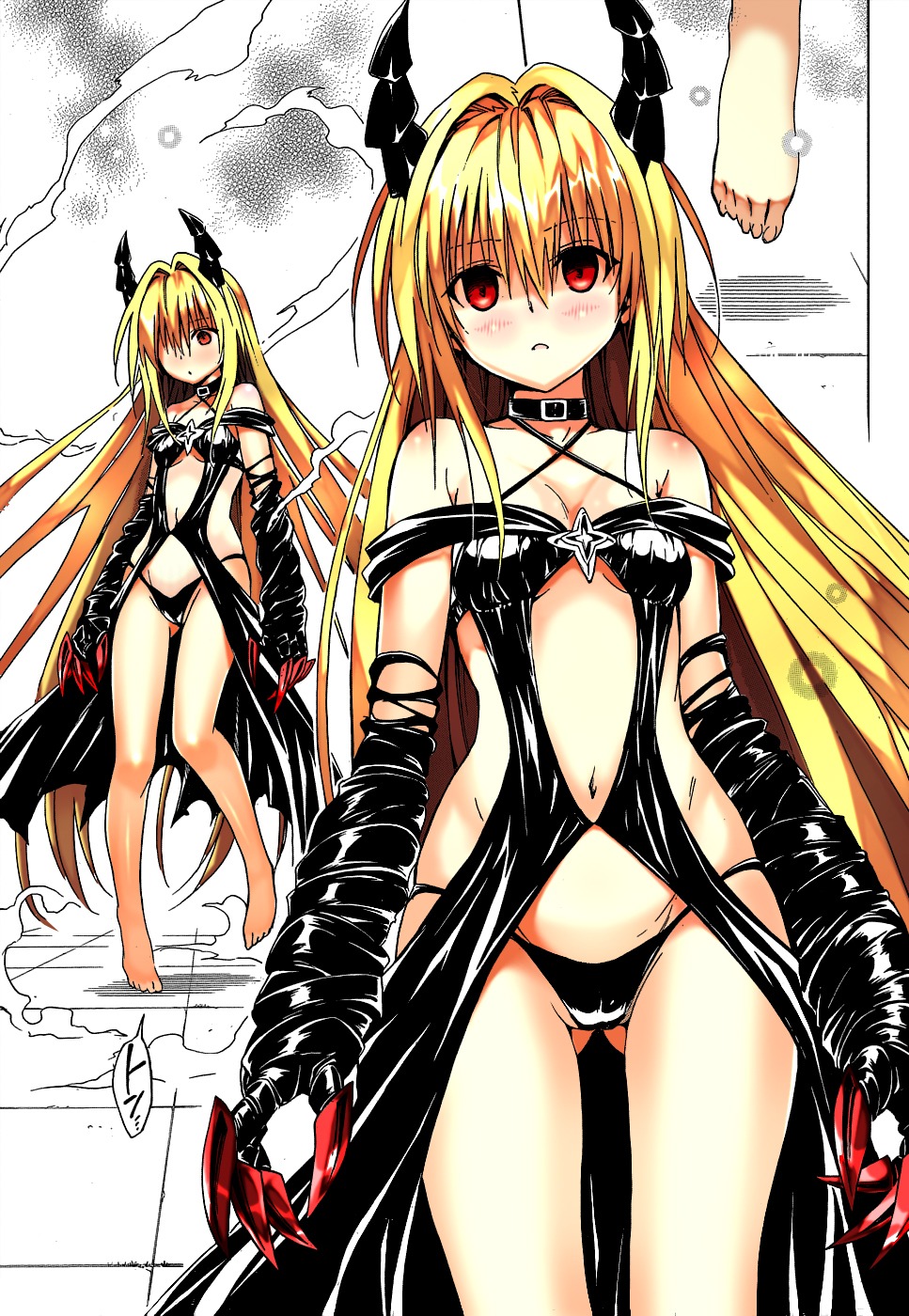 golden_darkness horns pantsu to_love_ru to_love_ru_darkness yabuki_kentarou