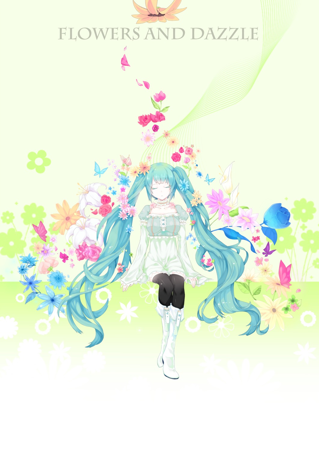 hatsune_miku pantyhose taev vocaloid