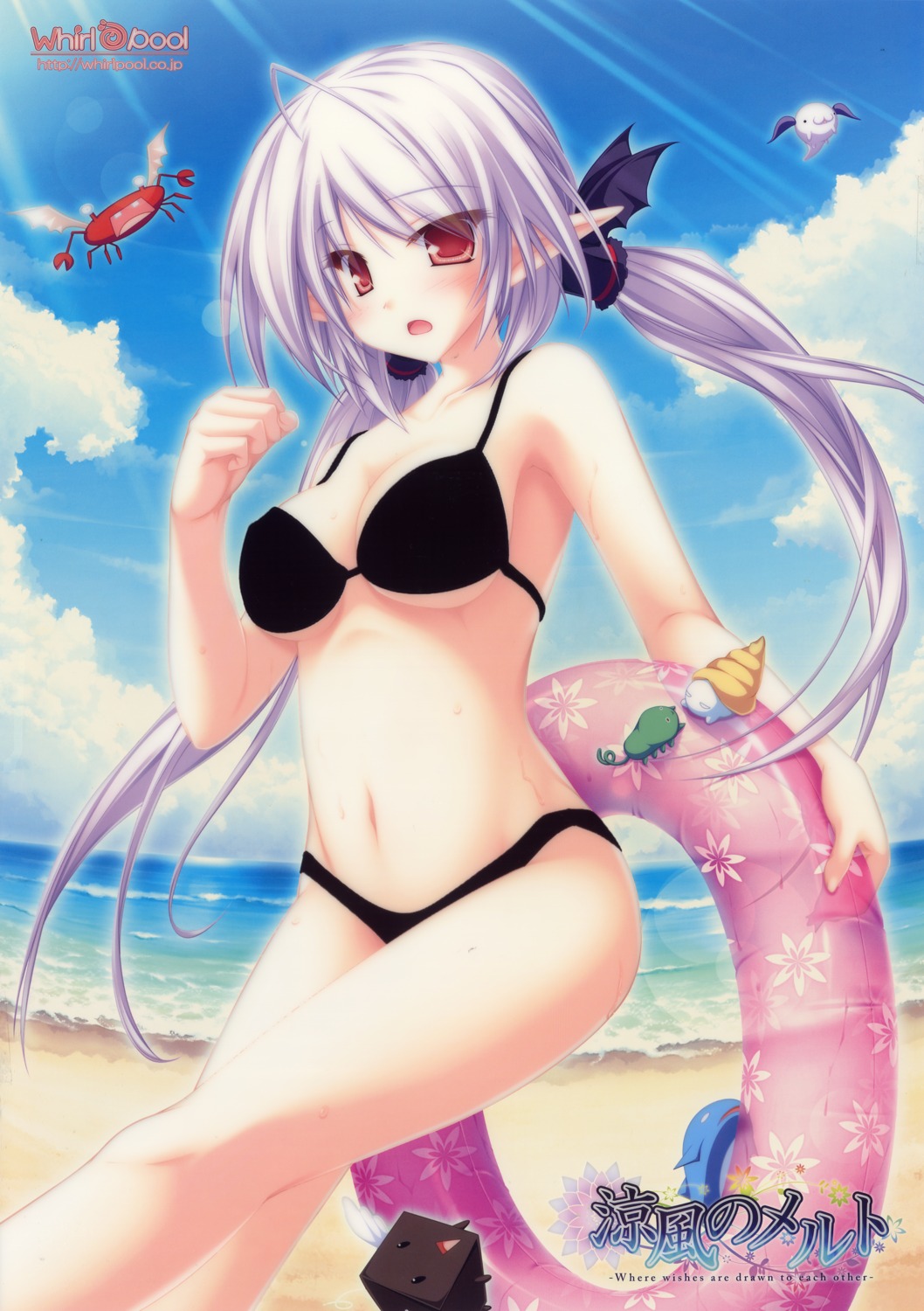 bikini elf pointy_ears screening suzu_(suzukaze_no_melt) suzukaze_no_melt swimsuits tenmaso whirlpool