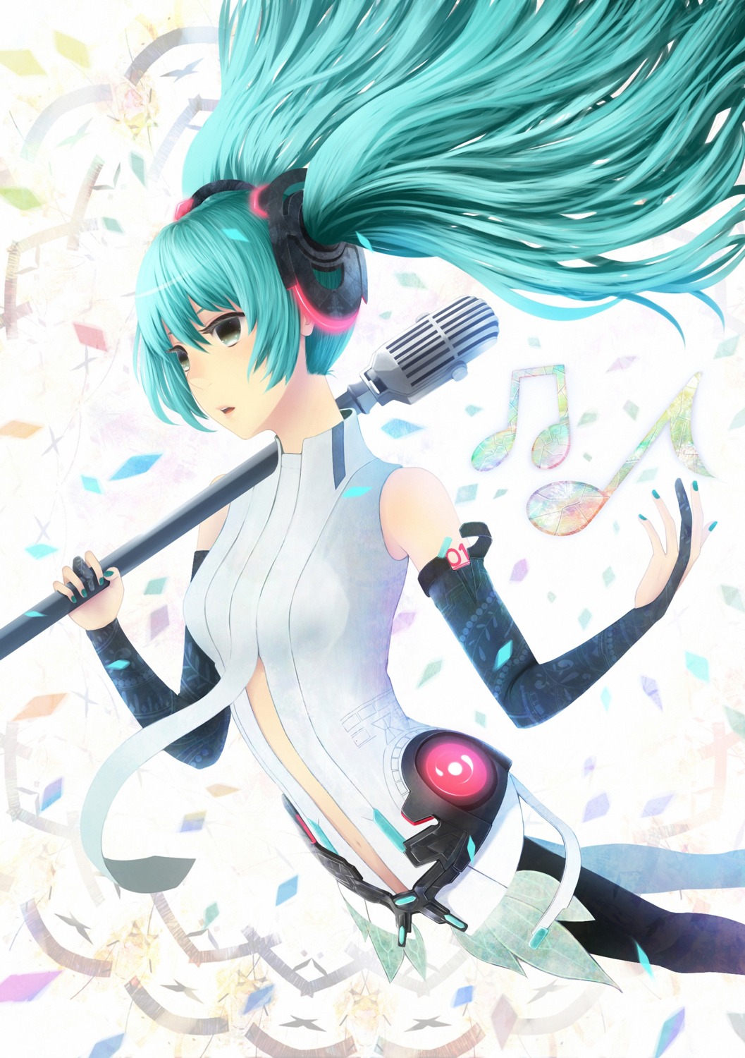 hatsune_miku miku_append sakimori vocaloid vocaloid_append