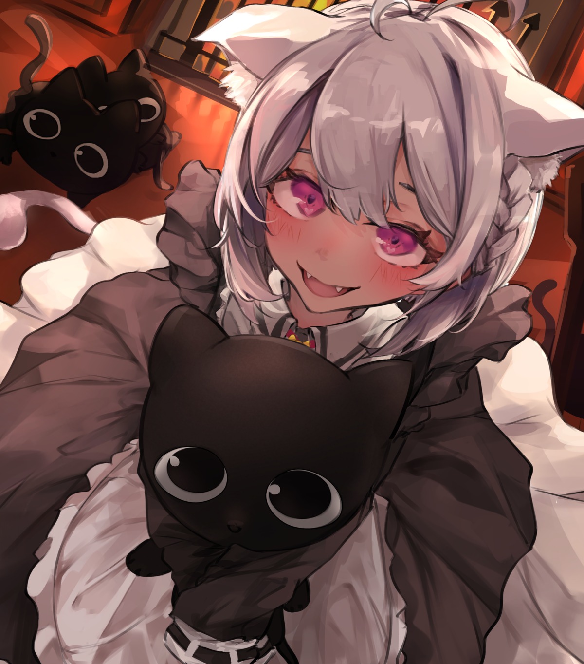 animal_ears maid nekomimi tail yukirei