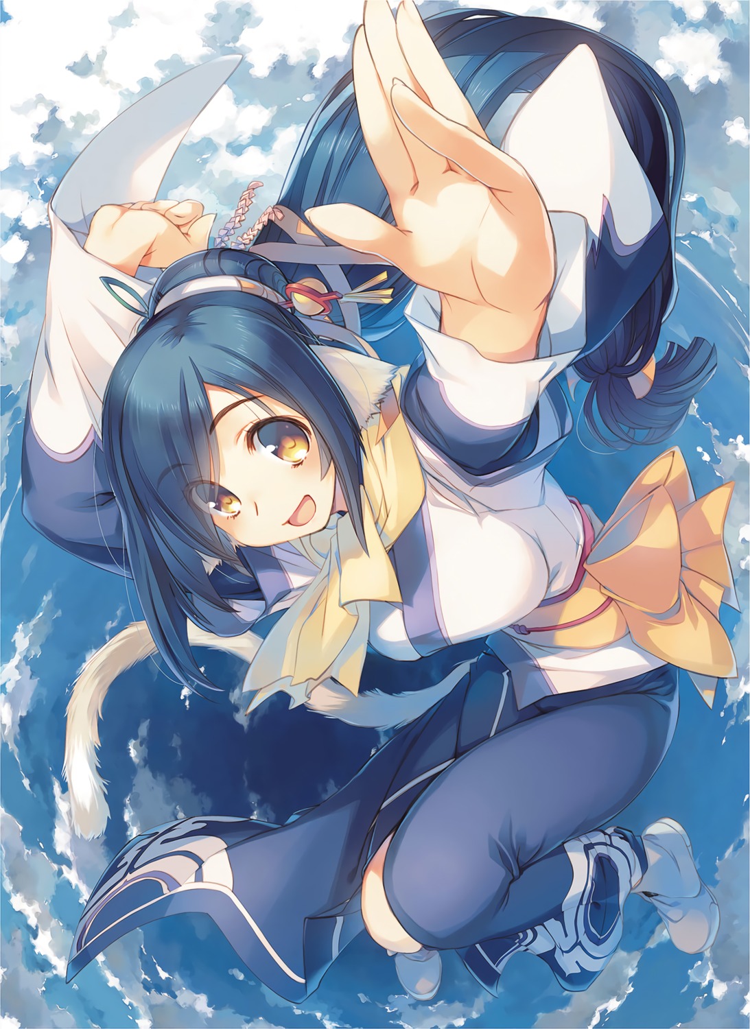 amaduyu_tatsuki animal_ears kuon_(utawarerumono) tail utawarerumono utawarerumono_futari_no_hakuoro utawarerumono_itsuwari_no_kamen