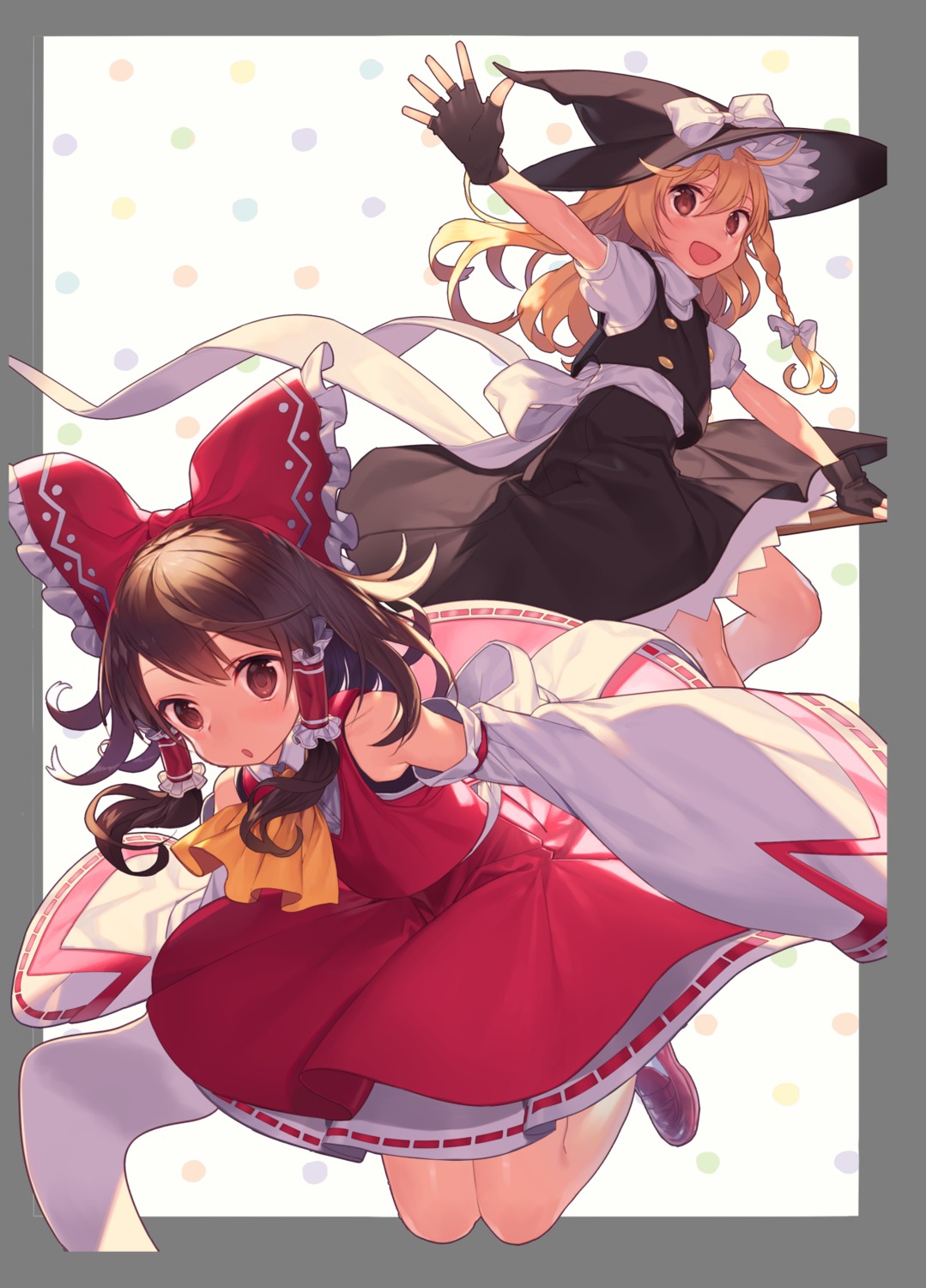 hakurei_reimu kirisame_marisa mo_(428clv) touhou witch