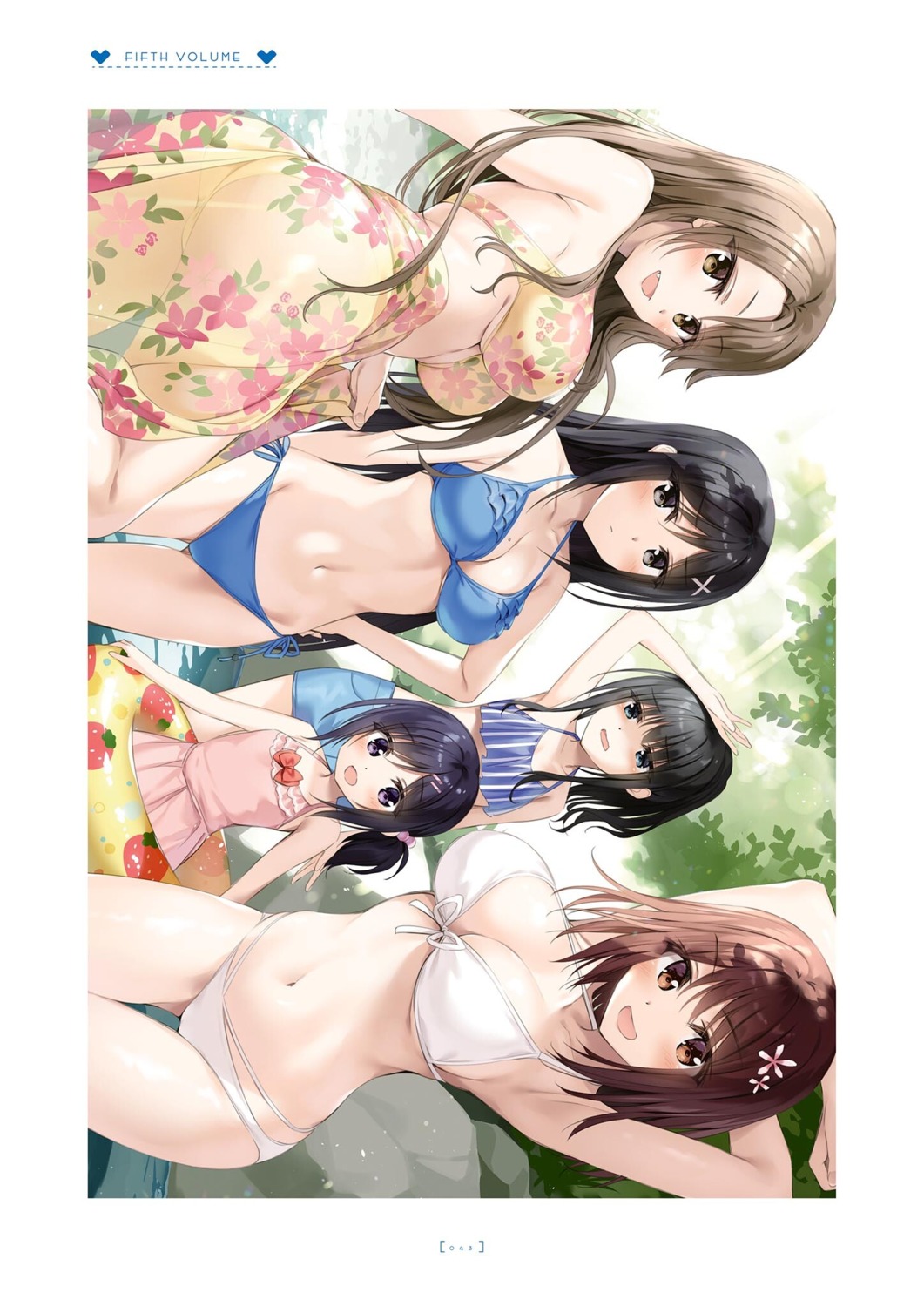 amanashi_nui bikini boku_no_kanojo_sensei jinsho_karen keimi_shiya oryou saigi_miharu see_through shinju_muku swimsuits