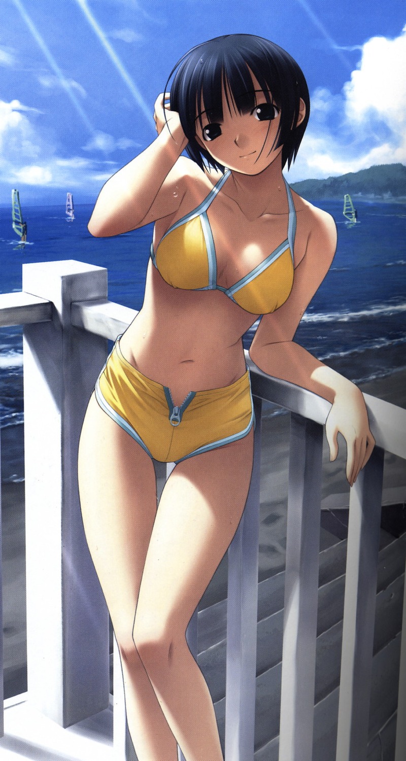 bikini cleavage hashimoto_takashi ichinose_mio screening swimsuits white_breath